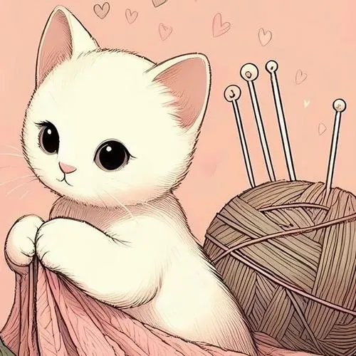 Hình đại diện cặp mèo nhấn ria mèo tạo điểm nhấn dễ thương