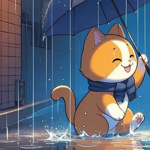 Hình đại diện cặp mèo nhấn màu lông đối lập tăng cá tính