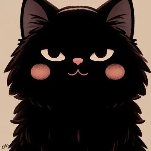 Ảnh đại diện đôi mèo với mũi mèo chạm nhẹ đầy tình yêu