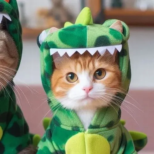 Cặp mèo đối lập tính cách qua biểu cảm mặt hài hước