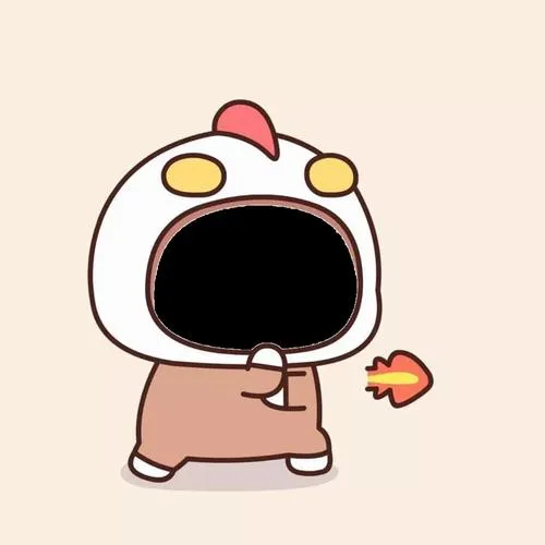 Chibi bé thú há miệng đáng yêu, mặt trống tròn, ghép ảnh tạo biểu cảm hài.