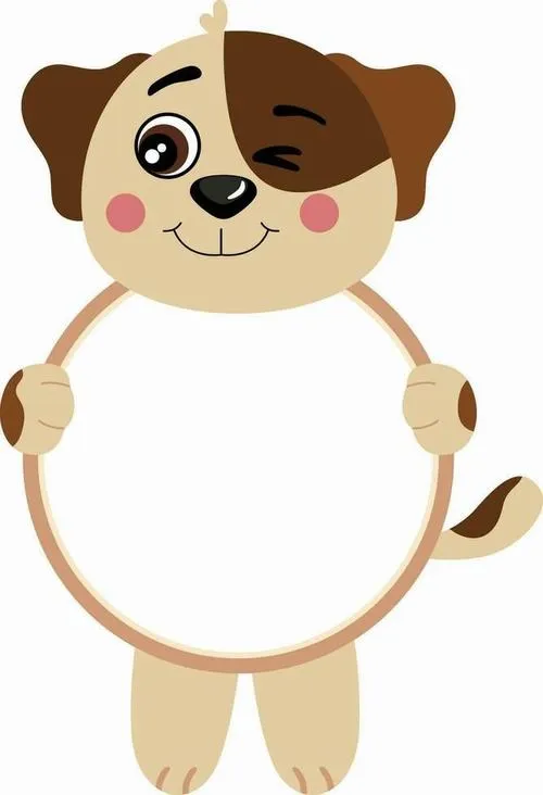 Chibi cún con má hồng, mặt trống tròn, ghép ảnh xong nhìn ngoan xỉu.