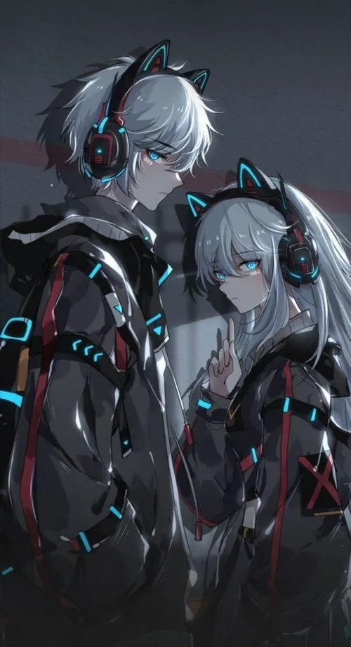 Sticker anime dùng nền tối giản và nét mịn màu