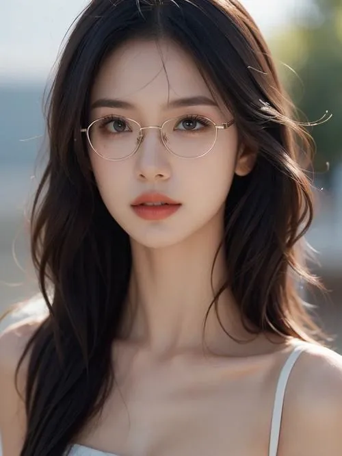 Gái xinh đeo kính cute với thần thái tự nhiên làm dịu cả khung hình