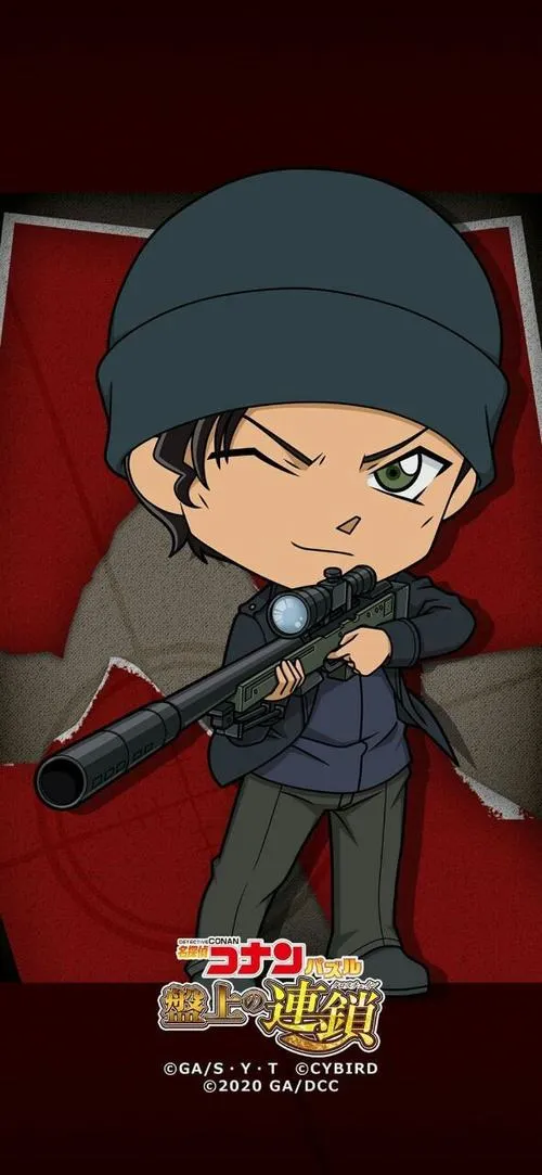 Avatar Akai dạng chibi, mũ len và súng bắn tỉa, nhìn nhỏ mà vẫn áp lực.