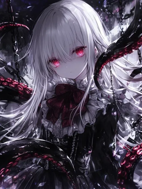 74 Hình Ảnh Anime Ngầu Lạnh Lùng Ác Quỷ như cảm giác bị ánh mắt đỏ nuốt chửng