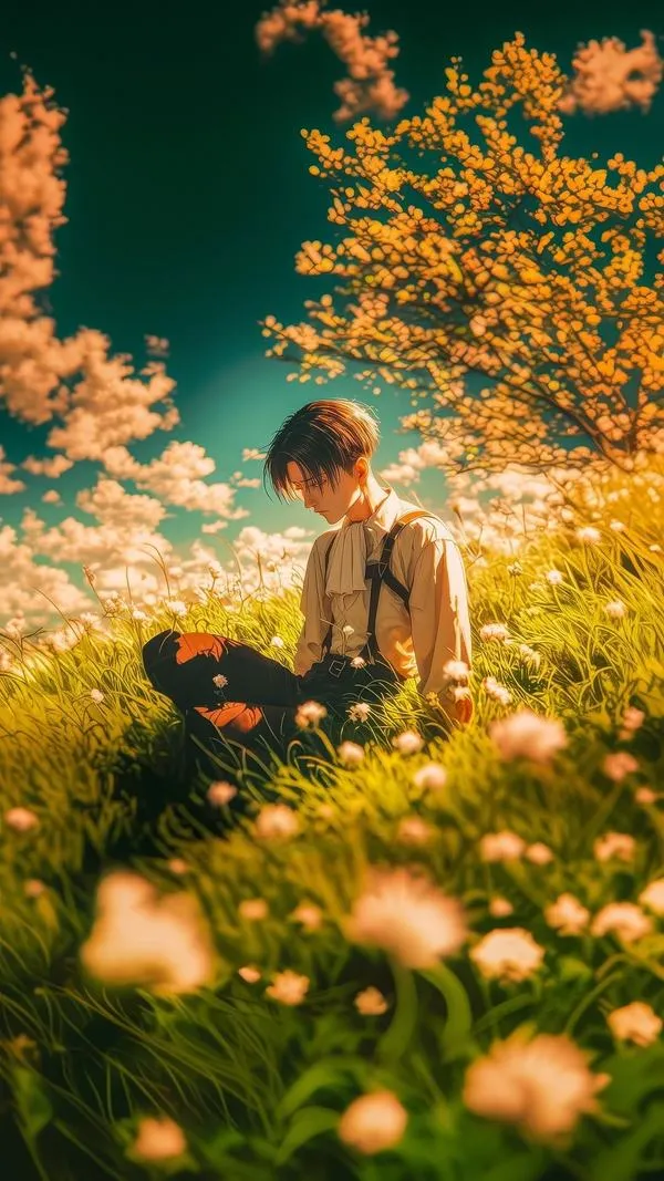 45 Hình Ảnh Armin Arlert với tóc vàng bob và ánh mắt xanh biển đầy vẻ thư sinh