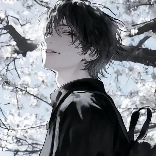 Ánh sáng tối làm nổi ánh nhìn nam anime sắc lạnh