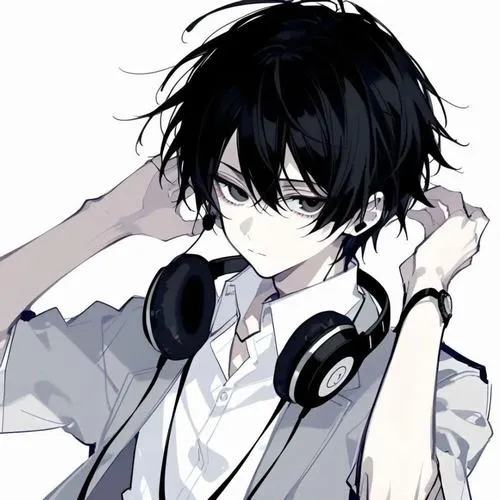 Mái tóc trong tạo hình nhân vật nam anime cá tính