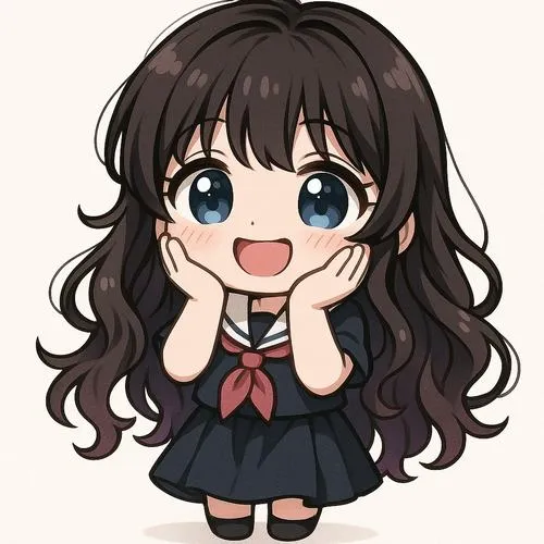 Tranh vẽ kỹ thuật số theo phong cách dễ thương đầy mềm mại