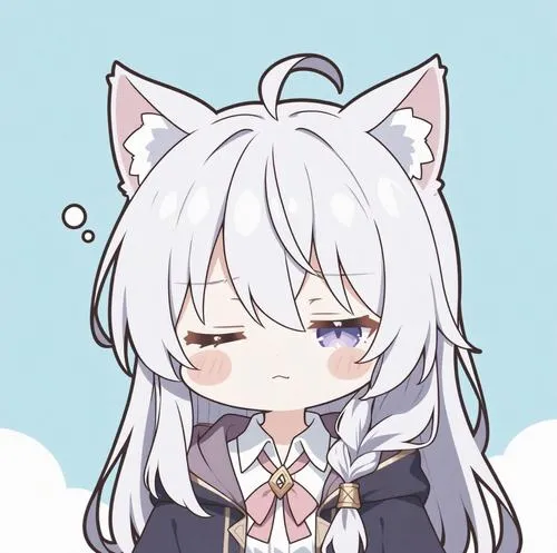 Avatar chibi dễ thương nhấn mắt tròn to và thân thiện