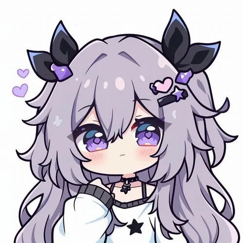 Minh họa chibi nữ dùng ánh sáng tươi tạo cảm giác trong trẻo