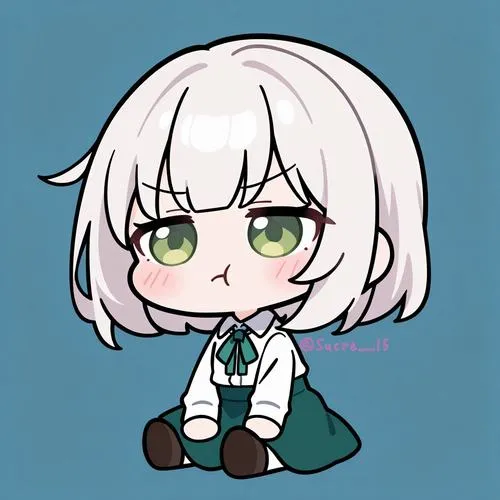 Ảnh đại diện chibi nữ thể hiện phong cách hoạt hình hóa