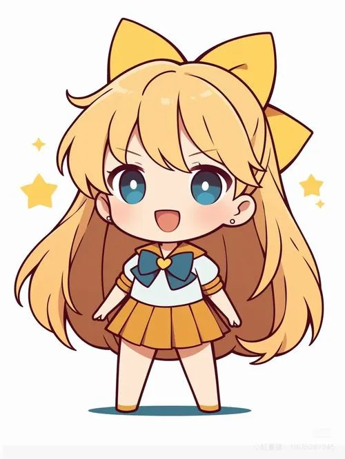 Hình đại diện hoạt hình nữ với tóc bồng bềnh và màu pastel dịu