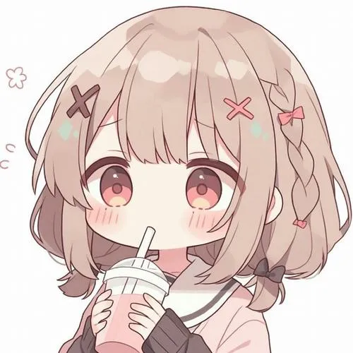 Phong cách hoạt hình nữ với phông nền đơn giản và màu sắc nhẹ