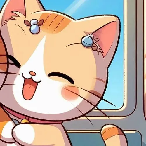 Hình đại diện cặp mèo nhìn xa xăm với ánh mắt mèo không suy nghĩ