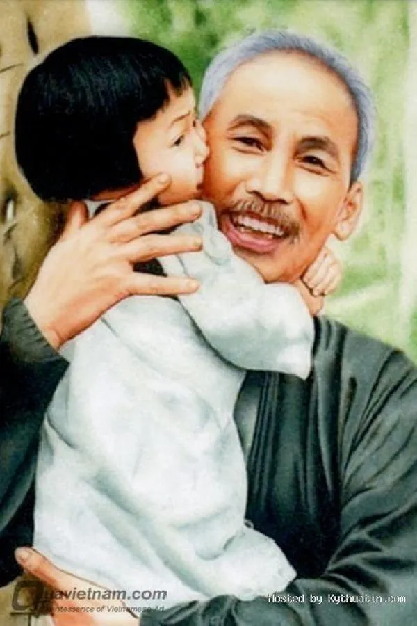 Khoảnh khắc Bác Hồ cười cùng thiếu nhi thật giản dị