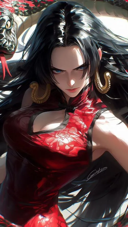 Hình nền thuyền trưởng Kuja phối đồ sexy hiện đại, vibe công sở nhẹ, nhưng ánh mắt vẫn lạnh và sang