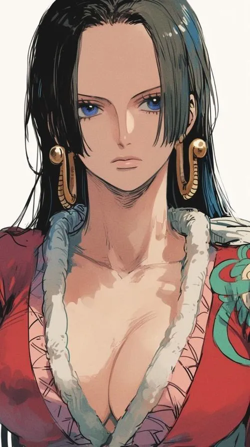 Ảnh Nữ hoàng Hải tặc trong khung cảnh đô thị, tông xanh lạnh, hợp làm ảnh bìa theo vibe hiện đại