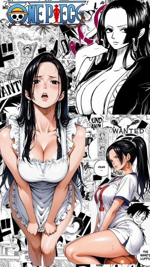 Ảnh nữ vương Amazon Lily phong cách đen trắng, nhiều góc tạo dáng kiêu hãnh, ánh mắt lạnh cuốn hút