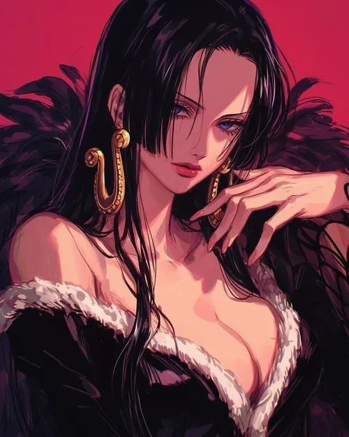 Bộ 76 Hình Ảnh Boa Hancock tông đỏ quyền lực dáng sexy ánh mắt lạnh lùng cuốn hút