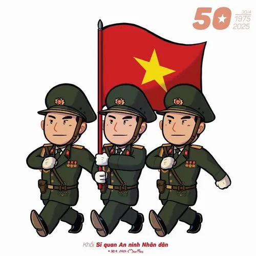 Ảnh cấp hiệu thể hiện cấp bậc đặt chuẩn trên vai áo nhìn gọn gàng