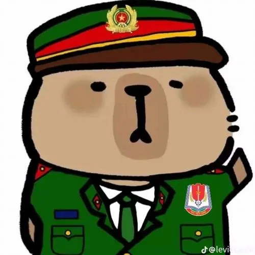 Ảnh tranh chibi chiến sĩ công an tỉ lệ đầu lớn tạo vibe thân thiện