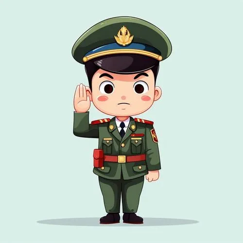 Hình ảnh chibi công an kiểu minh họa phẳng, hợp đăng bài tuyên truyền mà không khô