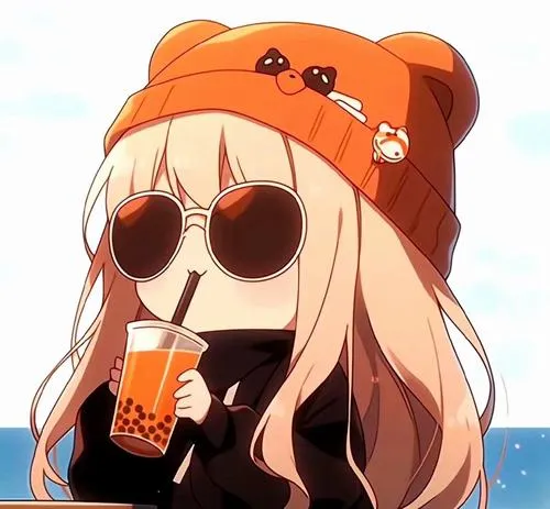 Ảnh nhân vật chibi nữ cá tính có mắt to và mí sắc