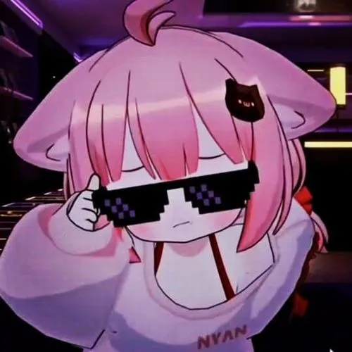 Ảnh nàng chibi cá tính với đường viền dày và bóng đổ rõ