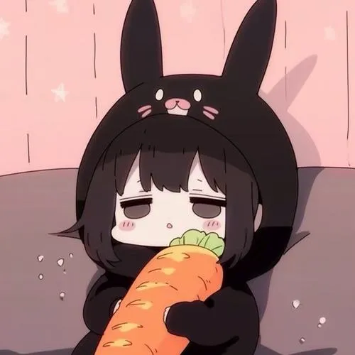 Hình ảnh chibi nữ ngầu kiểu ít nói, nhưng đứng yên cũng thấy chất