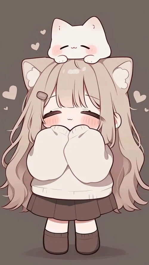 Hình chibi nữ cute thể hiện nét trẻ trung