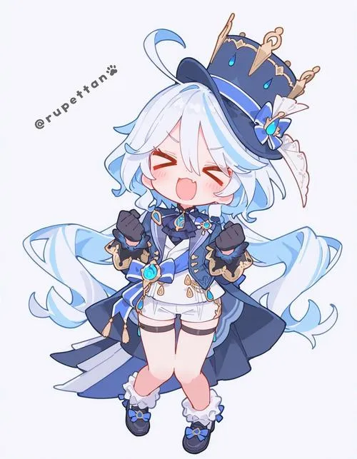 Ảnh hoạt hình nữ cute kết hợp băng đô và kẹp tóc hình sao