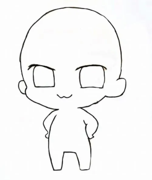 Bộ hình chibi nữ cute đơn giản nhìn nhẹ nhàng, tô màu ít mà vẫn nổi