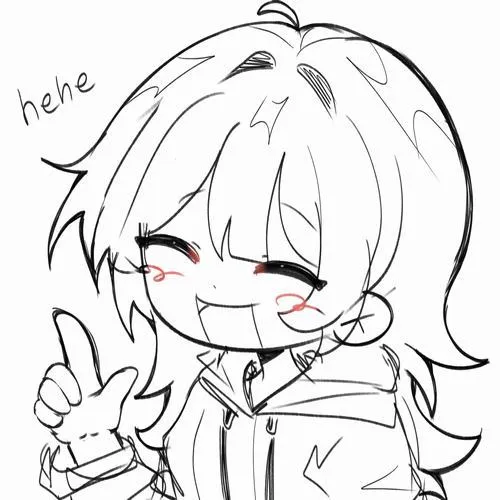 Hình chibi nữ cute đơn giản cho người mới, nét sạch, không cần nhiều chi tiết