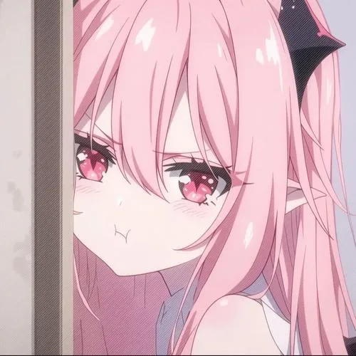 Hình hồng phấn kết hợp nét tròn mềm tạo chibi ngọt ngào