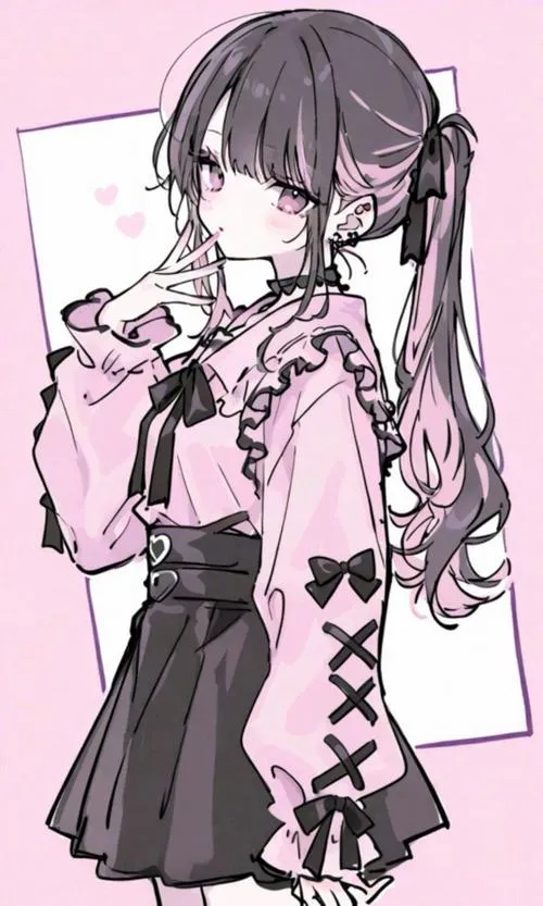 Hình ảnh chibi nữ cute người lớn phối đồ tối giản mà vẫn nổi bật từng chi tiết nhỏ