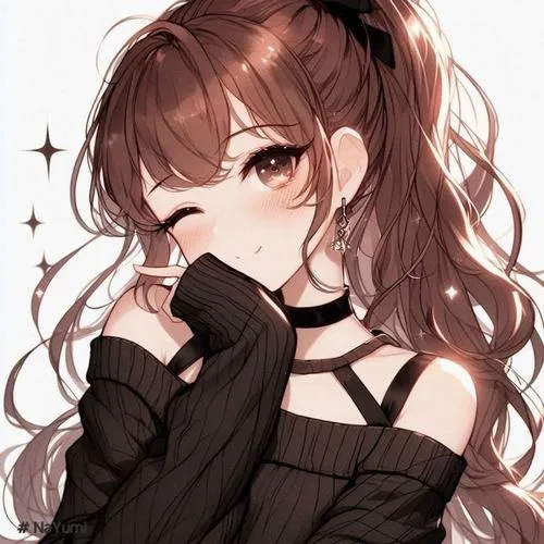 Ảnh cô gái chibi cầm cốc trà sữa trong bối cảnh quán cà phê