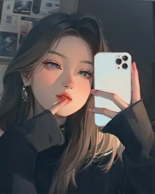 Hình ảnh chibi nữ cute người lớn nhìn vậy thôi mà vibe trưởng thành cuốn lạ