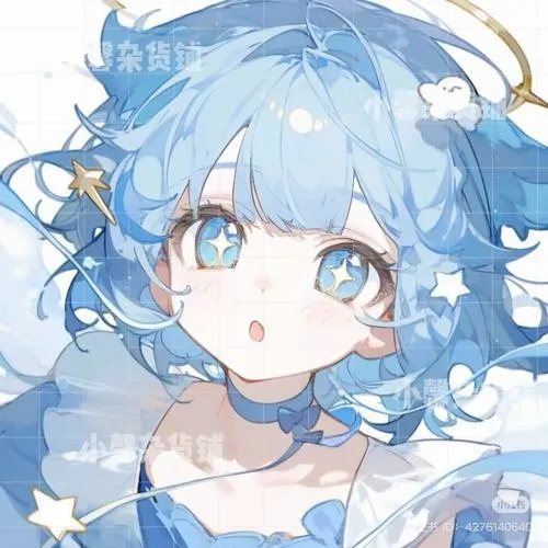 50 Ảnh Chibi Nữ Màu Xanh Dương cảm giác mát lạnh dễ thương mà vẫn cá tính