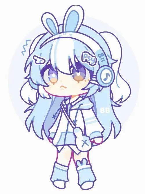 Ảnh họa tiết sao và sticker ngôi sao làm chibi nữ thêm nổi bật