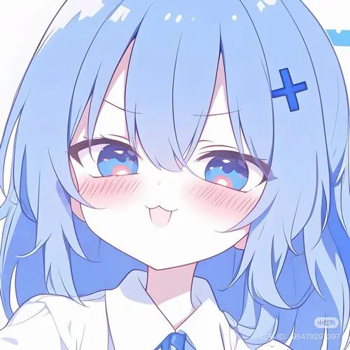 Hình chibi nữ màu hồng cạnh chibi nữ tóc xanh dương nổi bật