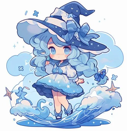 Thử đổi sang ảnh chibi nữ màu xanh dương, tự nhiên thấy mình dịu hơn một nhịp