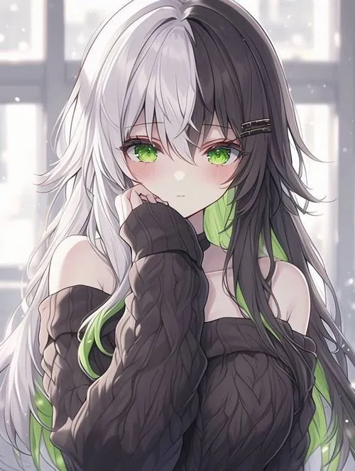 Hình cô gái chibi cá tính theo Lolita punk với phụ kiện kim loại