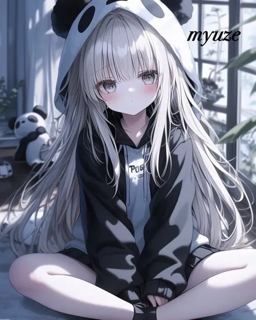 Ảnh profile chị chibi gọn dáng đứng vững với bóng đổ rõ