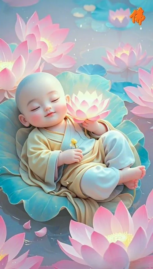 Nét ngây thơ của chú tiểu trong không gian chùa thanh sạch