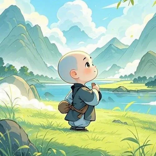 Hình chú tiểu đẹp nhất mang nét an nhiên tự tại