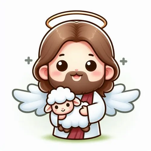 Giữ vibe chibi dễ thương với nét vẽ mềm và nền sạch