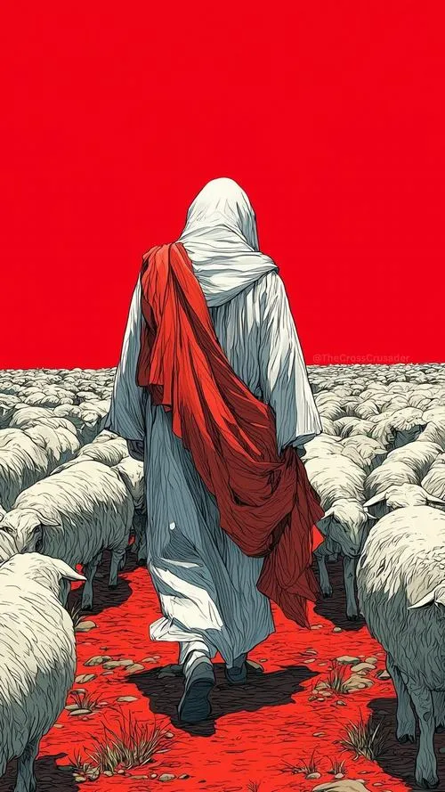 Hình ảnh Chúa Giêsu trong ánh sáng dịu, có điều gì khiến người ta muốn dừng lại