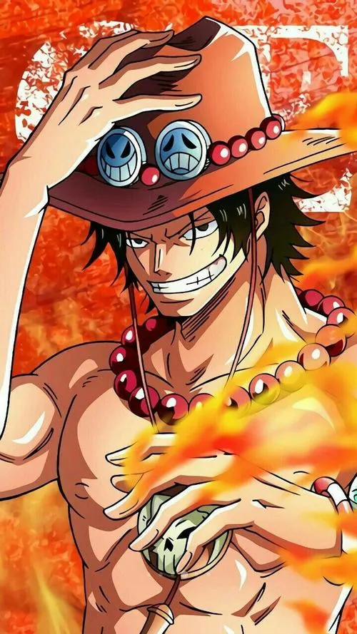 Ace cười nửa miệng, tay bốc cháy, tàn nhang nổi, đẹp kiểu ngang tàng